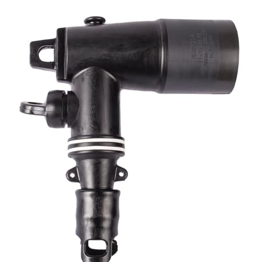 25kV 200 Amp, Loadbreak Jacket Seal Elbow Connector with Test Point, .890 inch -  1.220 Inch Cable  Insulation Diameter, 3/0 Stranded Wire Size,  Bi-Metal Compression Lug.
