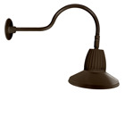 Gooseneck Style1 26W, 4000k, LED 15 Inch Straight Shade Brown