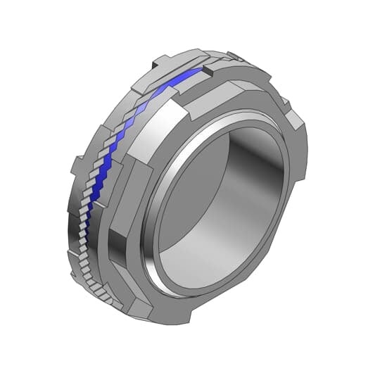2-1/2 Inch Zinc Capoff with Thermoplastic Insulating Throat, Sealing Ring Nitrile (BUNA-N) for Use with Rigid/IMC Conduit