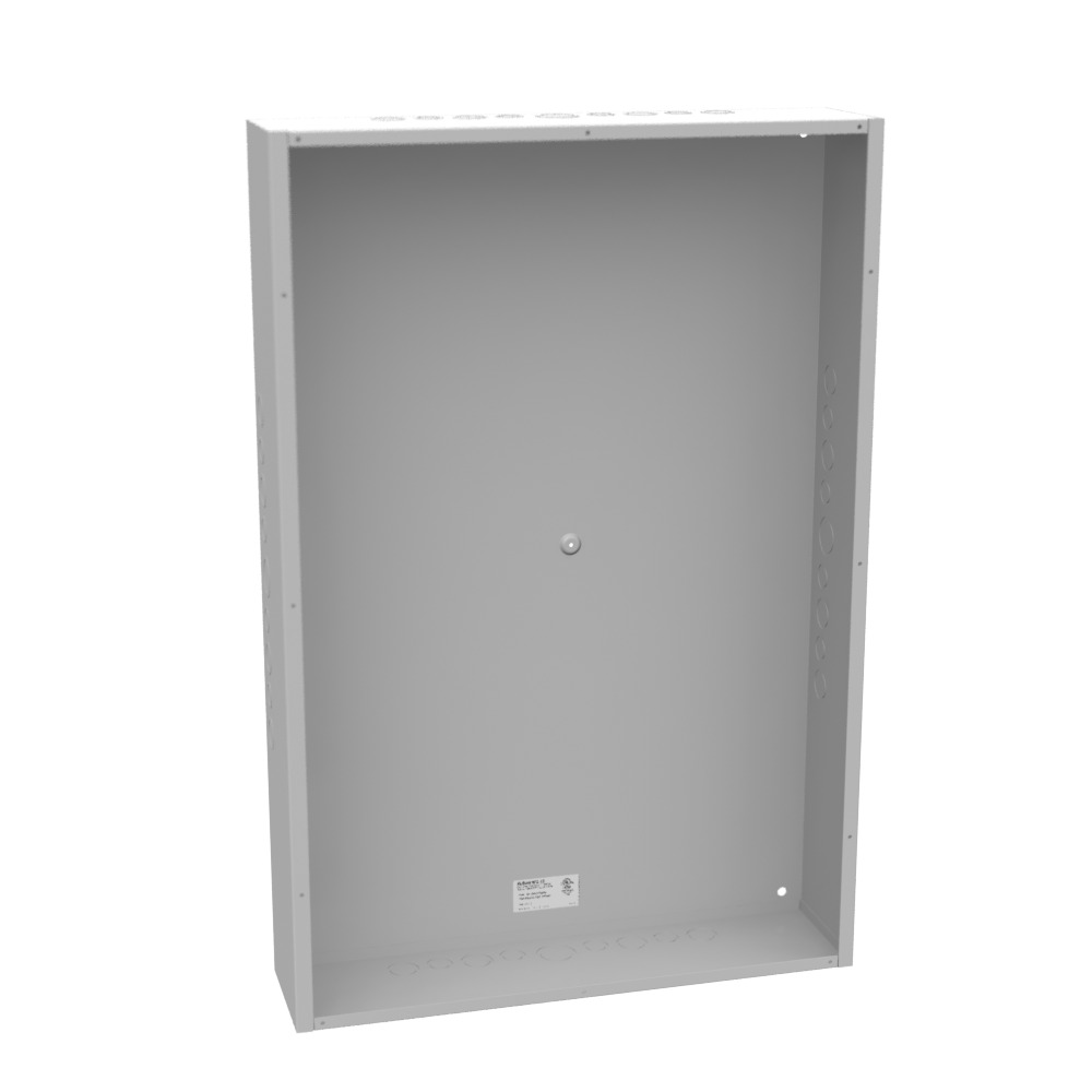 36x6x24 Screw Cover Type 1 UL Listed Steel Knockouts ANSI 61 Gray Cover with Teardrop Slots Mounting Holes in Back
