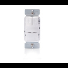 The PW-200 passive infrared (PIR ) wall switch sensor turns lights ON and OFF based on occupancy. It contains two relays for controlling two independent lighting loads or circuits, and a variety of features. (ivory)
