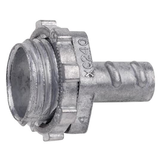 Connector, Screw-In, Size 3/4 Inch, Length 1.62 Inch, Width 1.12 Inch, Die Cast Zinc
