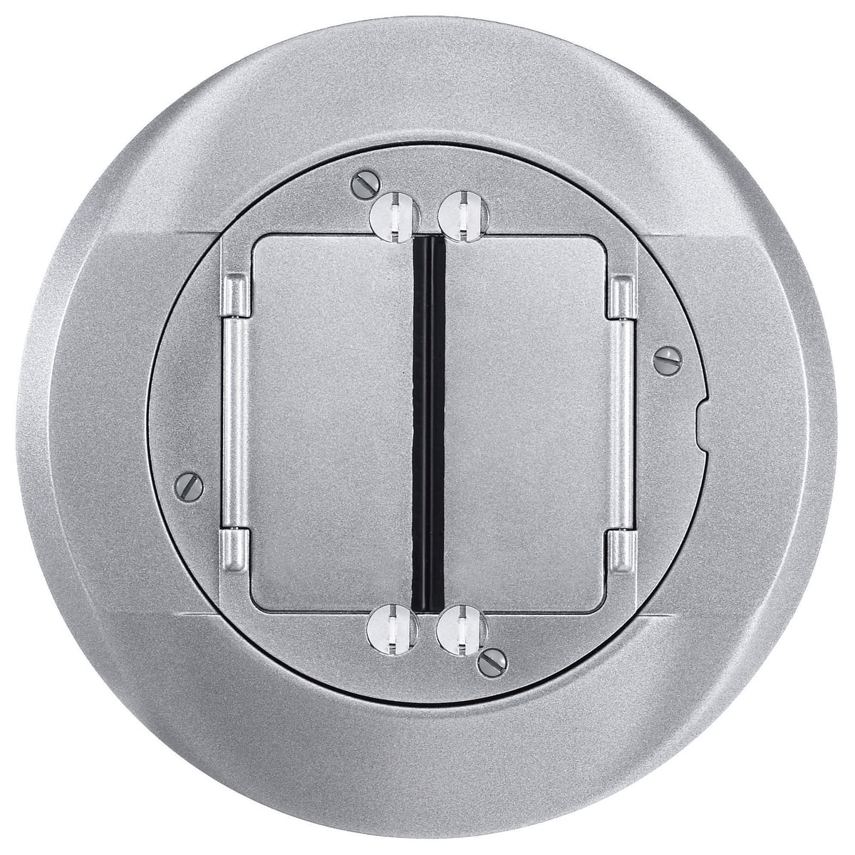 In-Floor Delivery Systems, SystemOne Universal Cover Carpet Flange Assembly, Aluminum Powder Paint Finish