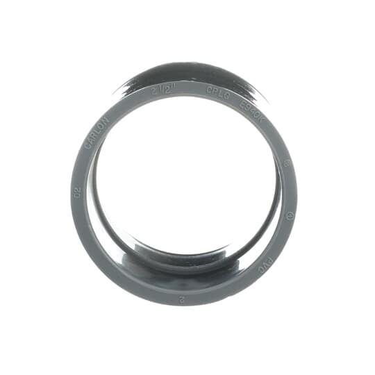 Standard Coupling, Size 2-1/2 Inches, Length 3-3/16 Inches, Outer Diameter 3-5/16 Inches, Inner Diameter 2.688 Inches, Material PVC, Color Gray, For use with Schedule 40 and 80 Conduit