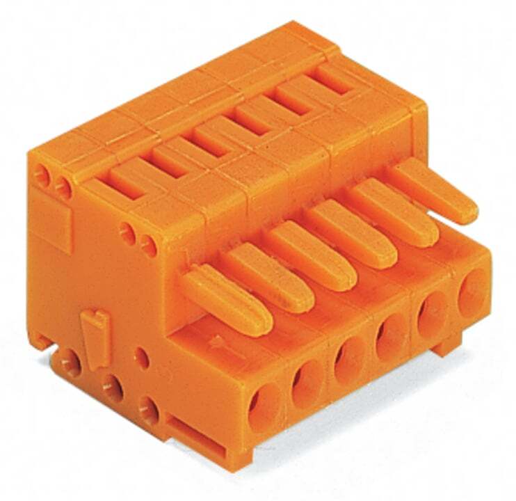 1-conductor female connector; CAGE CLAMP; 1.5 mm; Pin spacing 3.81 mm; 2-pole; 100% protected against mismating; 1,50 mm; orange