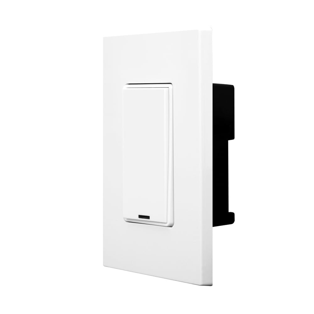 Greenmax Digital Switch, 1-button, Lumacan3 (Includes Single Gang Wallplate), Lumacan3, Title 24 Compliant, Ashrae 90.1 Compliant, White