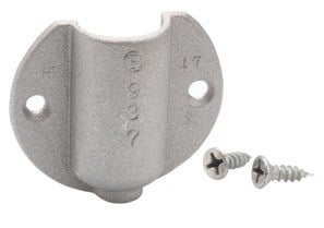 938-C Bridgeport Sill Plate With (2) Screws and Sealing Compound, 3 to 2 AWG Conductor, Threaded Mount, Aluminum, Plain