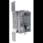 Eaton Crouse-Hinds series Switch Box, (1) 1/2", S, set 5/8", 2, AC/MC clamps, 2", 2-cable, Steel, Gangable, 10.0 cubic inch capacity