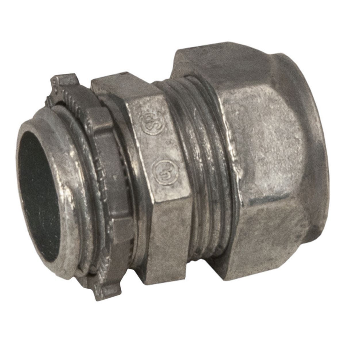 Compression Uninsulated Connectors Die Cast Zinc, 1-1/4 In. Trade Size