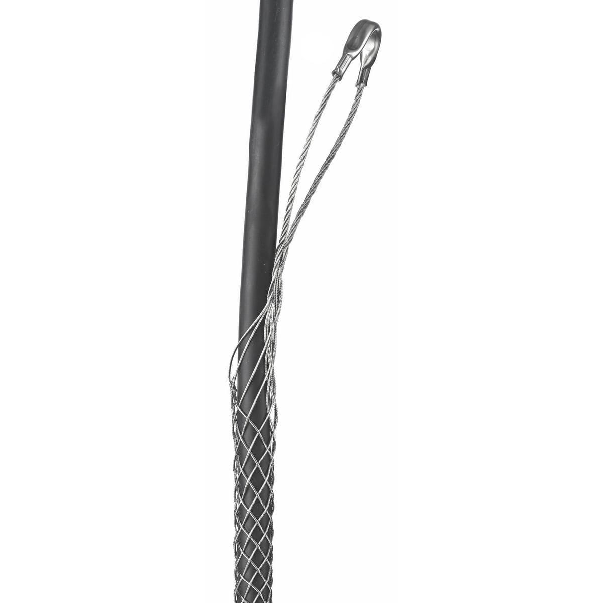 Support Grips, Offset Eye, Single Weave, Split Mesh, Lace Closing, Stainless Steel, 1.75-1.99"