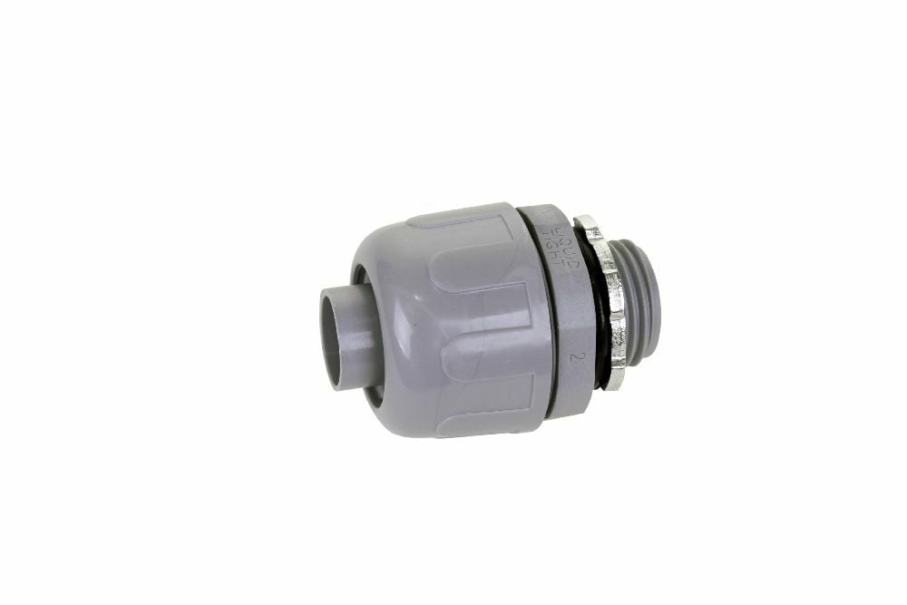 LTS10 1/2" NM STRAIGHT FITTING LIQUIDTIGHT GREY KWIKFLEX Crescent
