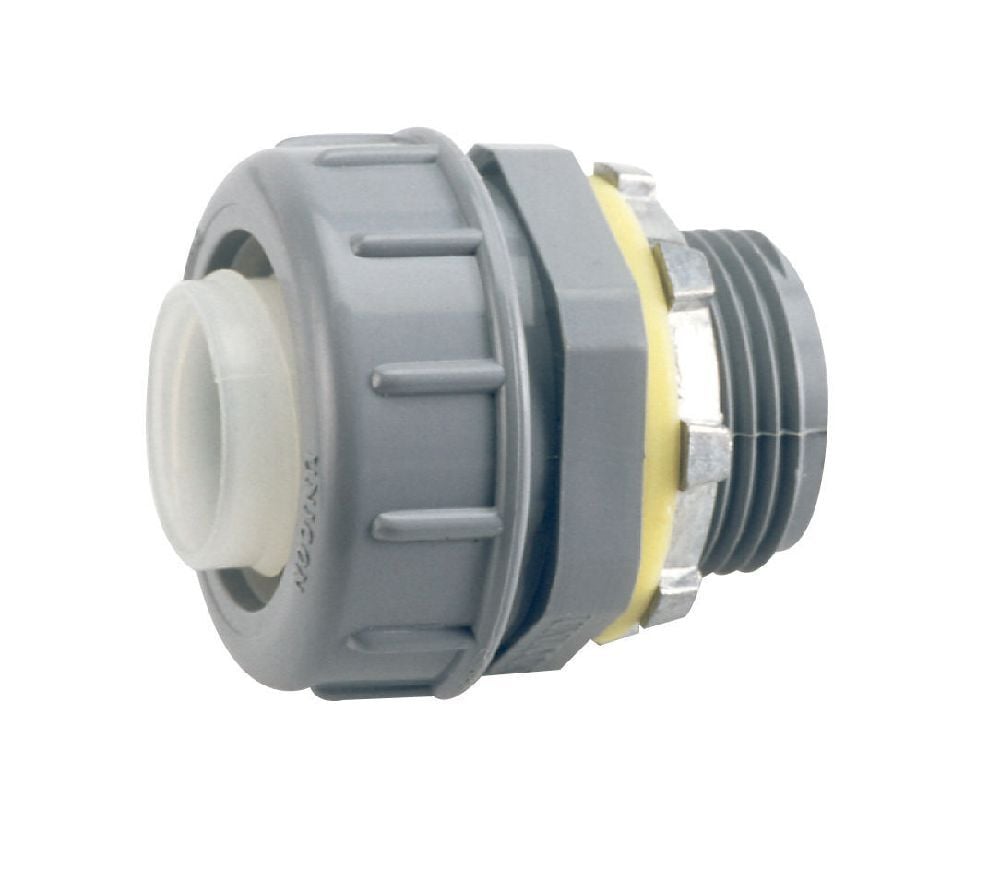 LTS20 1" NM STRAIGHT FITTING LIQUIDTIGHT GREY KWIKFLEX