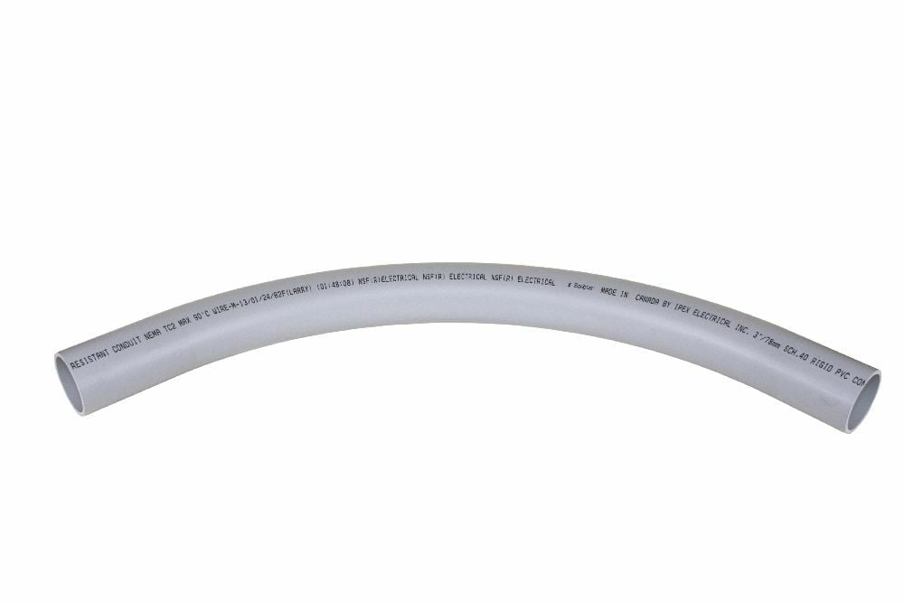 3"x90Dx24R PVC SWEEP SPxSP SCH40 SCEPTER/KRALOY