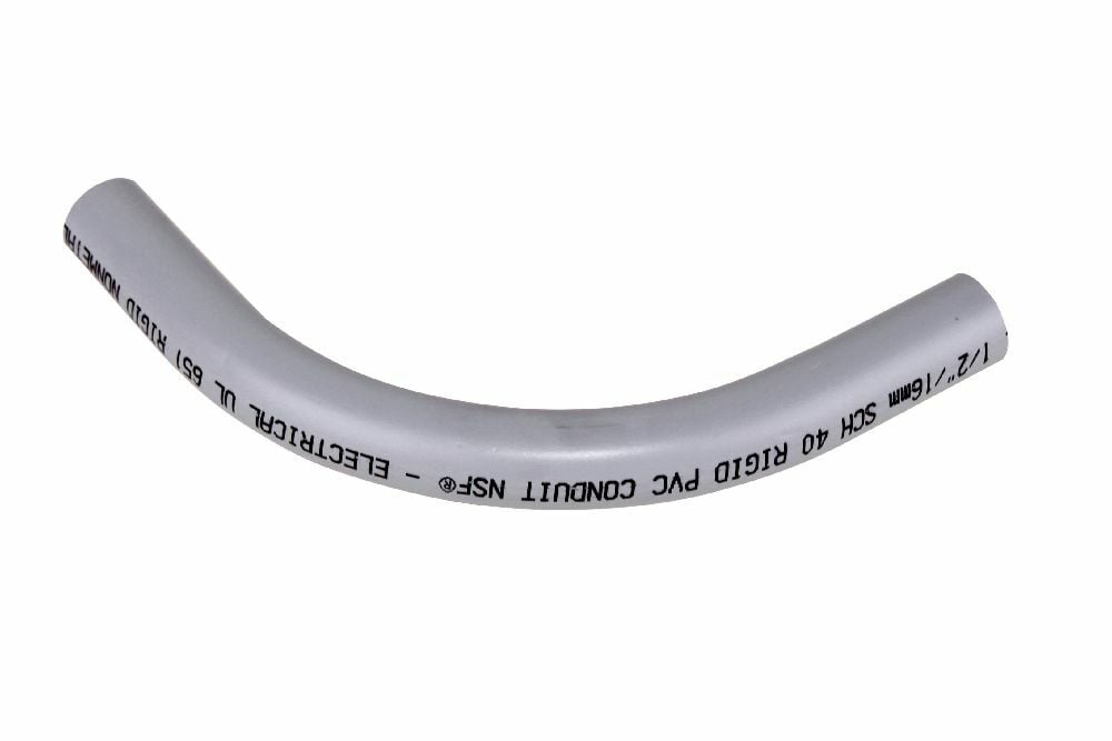 40STD0590 1/2"x90D PVC STD ELBOW SPxSP SCH40 KRALOY