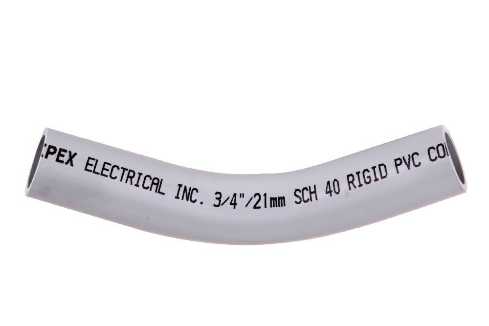 40STD0745 3/4"x45D PVC STD ELBOW SPxSP SCH40 KRALOY