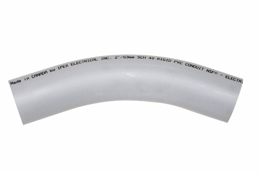 40STD2045 2"x45D PVC STD ELBOW SPxSP SCH40 KRALOY