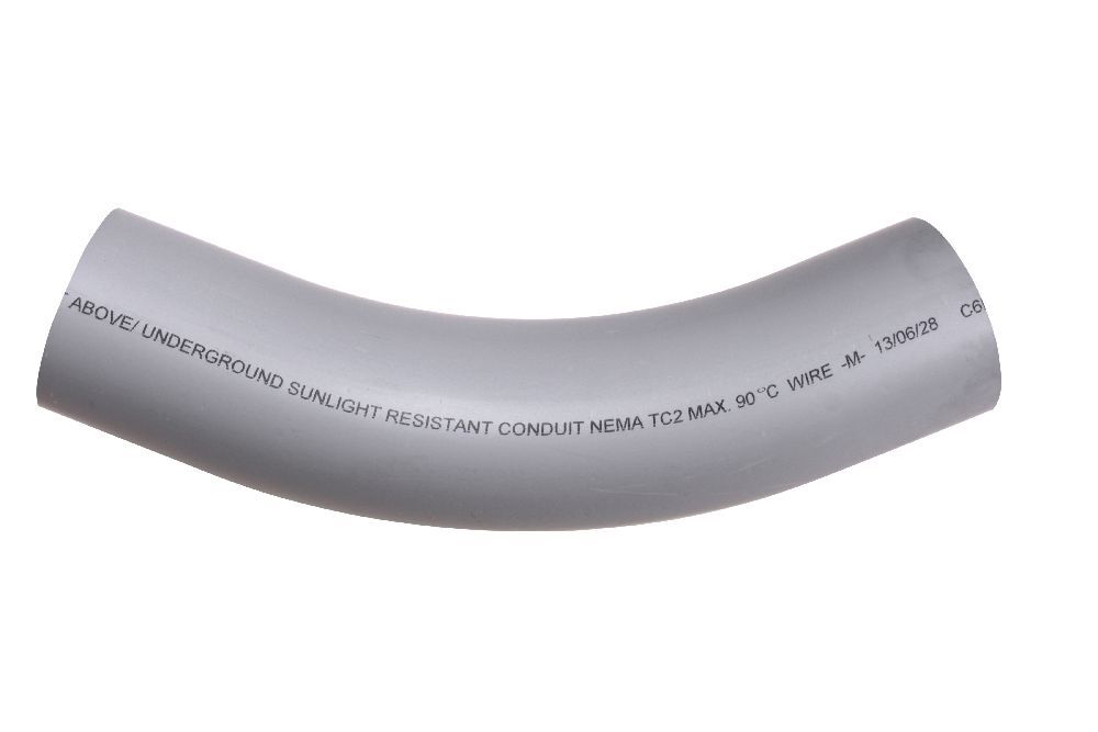 40STD4045 4"x45D PVC STD ELBOW SPxSP SCH40 KRALOY