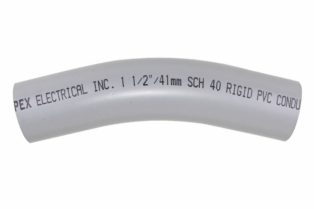 40STD1530 1 1/2"x30D PVC STD ELBOW SPxSP SCH40 KRALOY