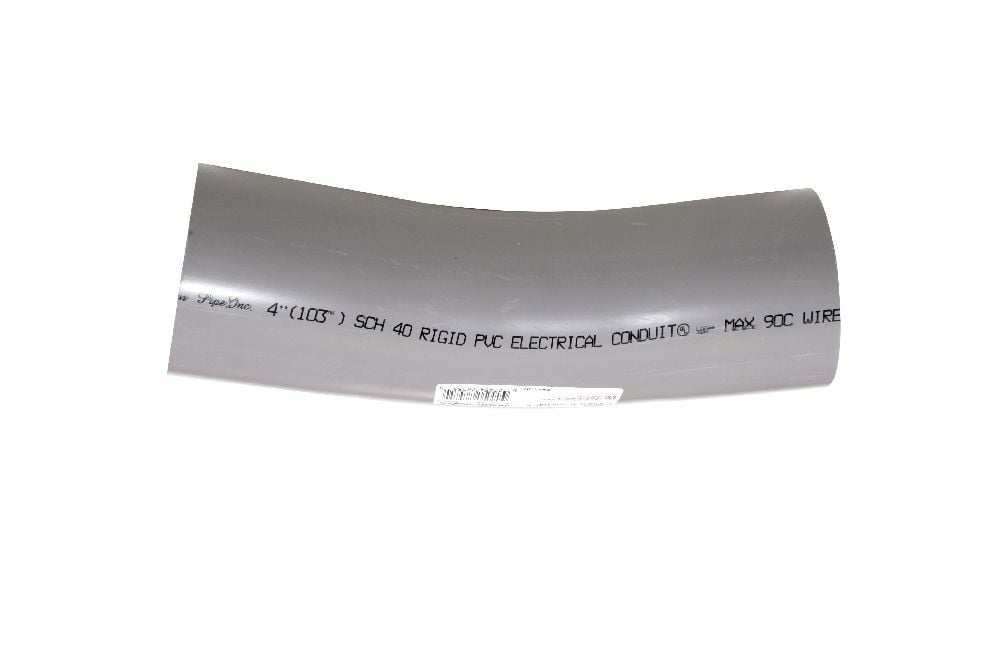 40STD4022 4"x22 1/2D PVC STD ELBOW SPxSP SCH40 SCEPTER/KRALOY