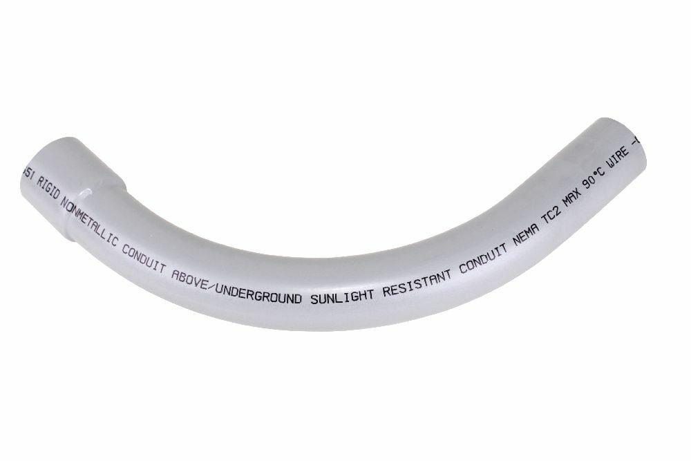 B40STD1590 1 1/2"x90D PVC STD ELBOW SPxBE SCH40 KRALOY