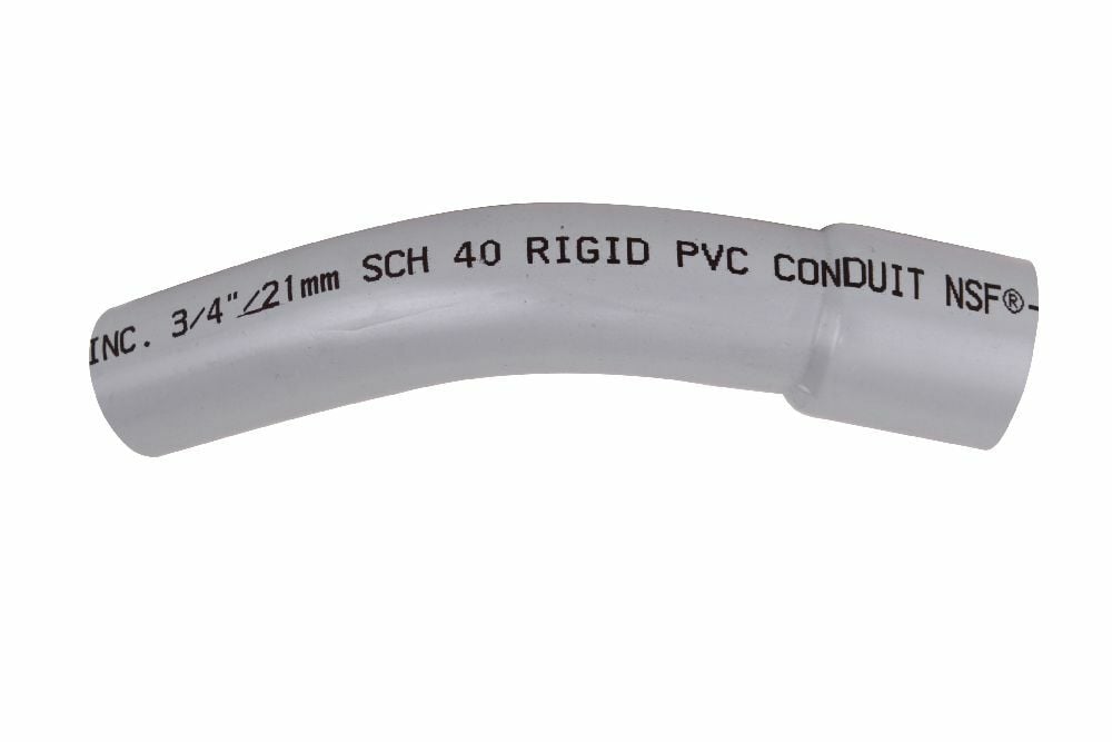 B40STD5045 5"x45D PVC STD ELBOW SPxBE SCH40 KRALOY