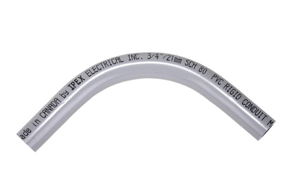 80STD0790 3/4"x90D PVC STD ELBOW SPxSP SCH80 KRALOY