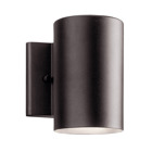 This LED outdoor wall downlight features smooth lines, a modern look and a Textured Architectural Bronze finish.