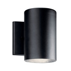 This LED outdoor wall downlight features smooth lines, a modern look and a Textured Black finish.