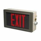 Eaton Crouse-Hinds series Ex-Lite Z exit sign, 3/4" entries, 50/60 Hz, LED, Red letter color, Horizontal lettering, Aluminum alloy, Wall mount, 120-277 Vac, 110-250 Vdc