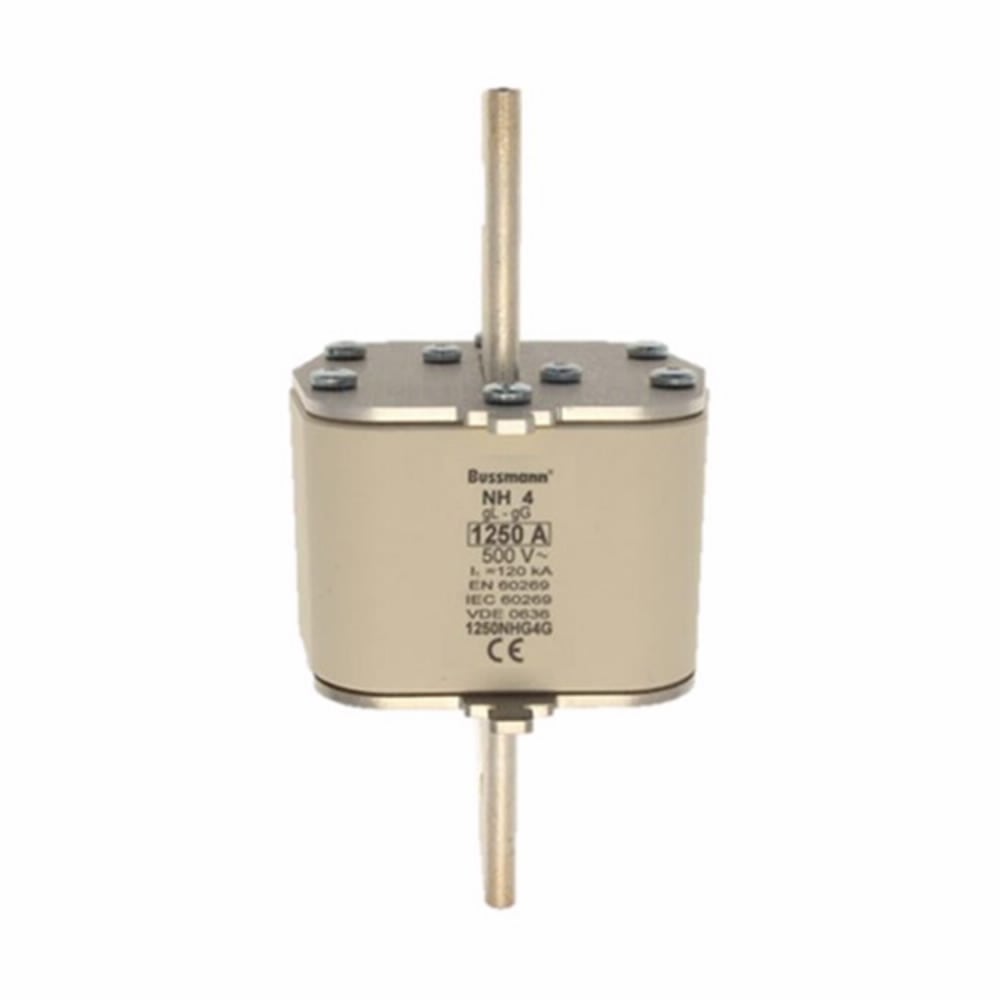 Eaton Bussmann series low voltage NH Fuse, 500V, 1250A, 120 kAIC, Top fuse status indicator, fuse, Class C gL/gG