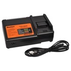 Lithium Ion Battery Charger, Use with either 110V AC or 240V AC power supply, 50/60 Hz, Output 10.8-14.4 VDC 7A, 28.8 VDC 3A. Use Only to Charge 144-BAT-LI Battery Packs.  9 x 5.7 x 3.2 inch, Weight 3.5 pounds,