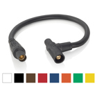 16 Series Soft Tapping Tee Female-Female-Male-Black 24" Cable Length, 4/0 Sc Cable. 600V-400A