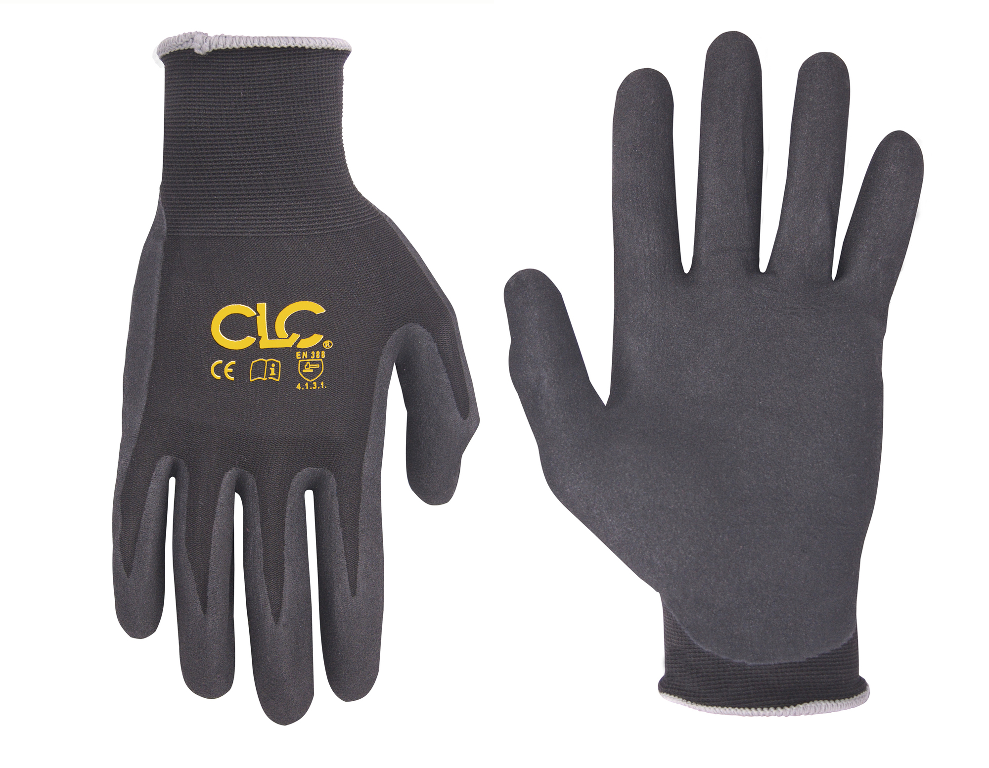 CLC, T-Touch, Work Gloves, Medium Size, Black, Resists Abrasion, Safety glove type