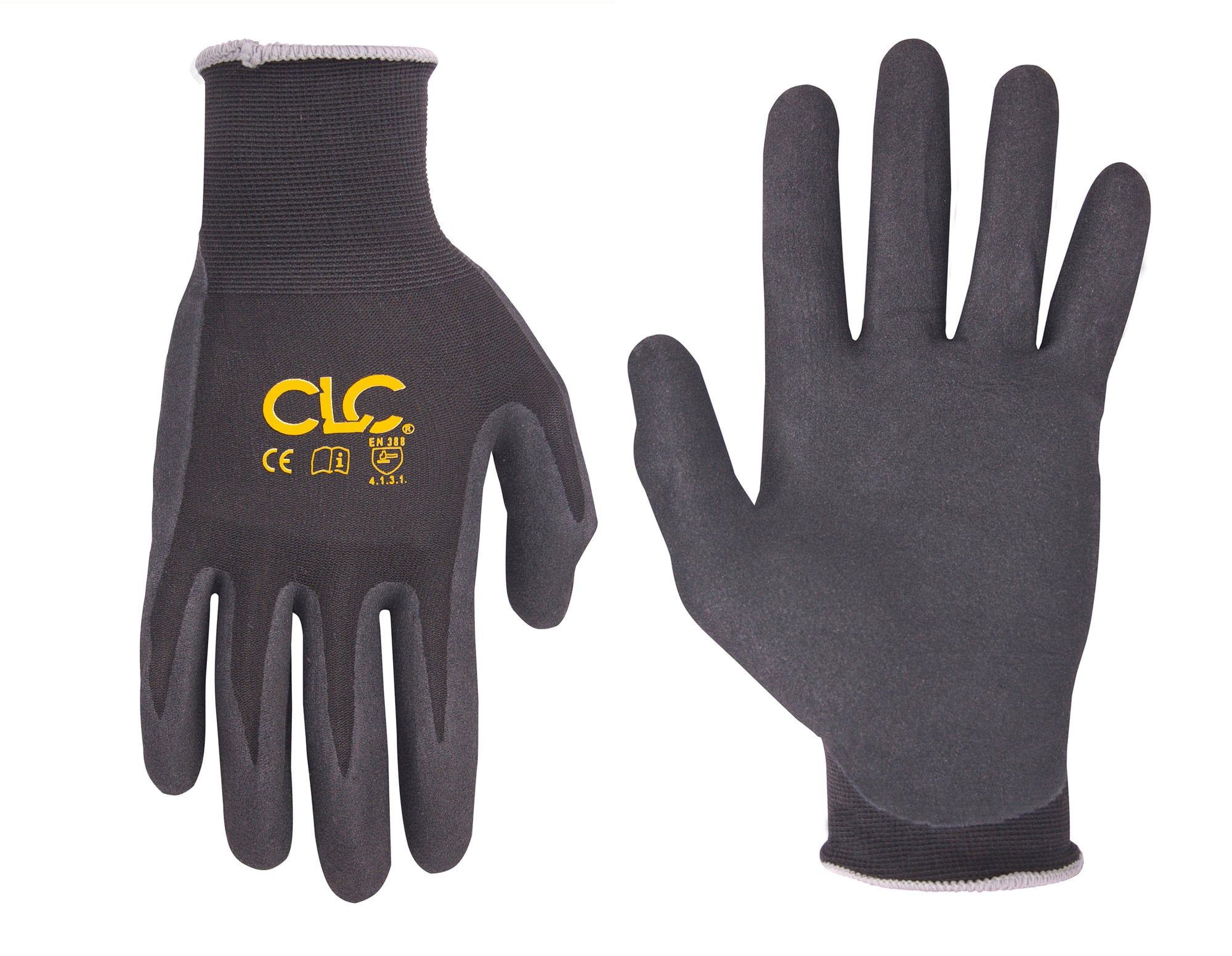 CLC, T-Touch, Work Gloves, Extra Large Size, Black, Resists Abrasion, Safety glove type
