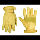 CLC, Work Gloves, Extra Large Size, Top Grain Cowhide material, Driver glove type, Hook and Loop Closure cuff