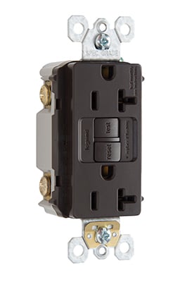20A Specification Grade Self-Test GFCI, Brown