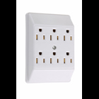 2 TO 6 PLUG IN ADAPTER, WHITE