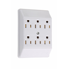 2 TO 6 PLUG IN ADAPTER, WHITE