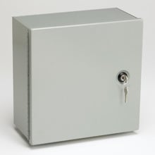 Type 1 junction boxes, 24" height, 6" length, 18" width, NEMA 1, Screw cover, SC NK enclosure, Surface mount, Medium single door, Thru holes, Carbon steel