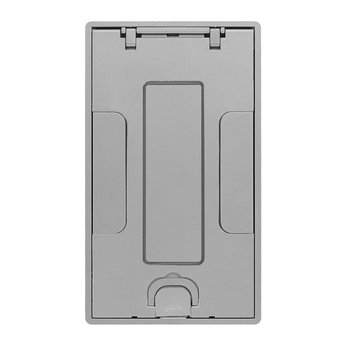 Concrete Floors, Recessed, CFB2G & CFB4G Rectangular Series, Flush Cover Assembly, Aluminum Powder Paint Finish with Floor Insert