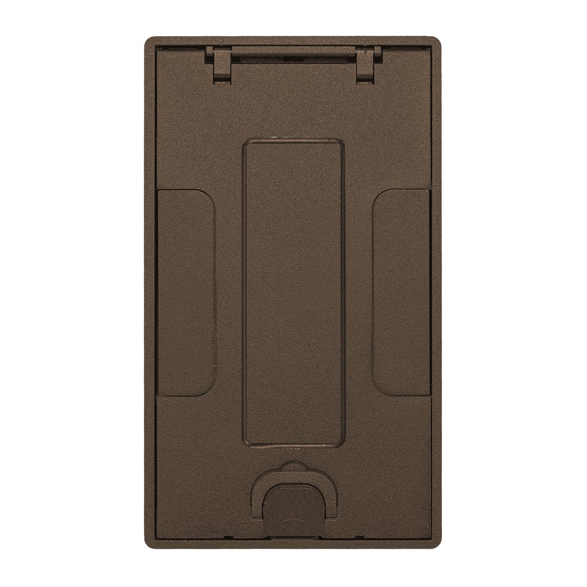 Concrete Floors, Recessed, CFB2G & CFB4G Rectangular Series, Flush Cover Assembly, Bronze Powder Paint Finish with Floor Insert