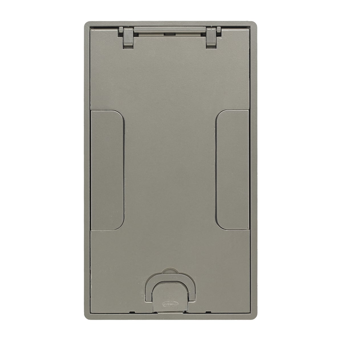 Concrete Floors, Recessed, CFB2G & CFB4G Rectangular Series, Flush Cover Assembly, Satin Nickel Powder Paint Finish