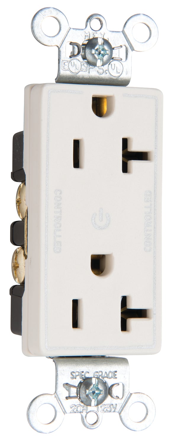 20A DUAL CONT DECO RECP BK