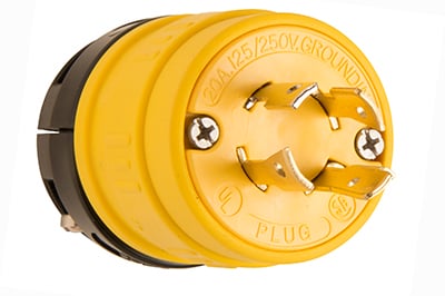 TURNLOK RBR PLG 20A 125/250V L1420P
