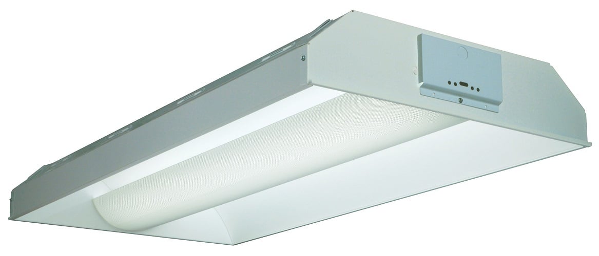 Spec Premium Troffer 2'wide, Lay-in grid, Two lamps, 32W T8 (48''), Metal diffuser, round holes, MVOLT, 120-277V, T5 electronic ballast, SKU - 201KGX