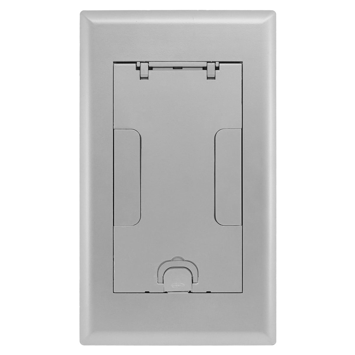 Raised Access or Wooden Floors, Recessed, 2-Gang AFB Series, Cover Assembly, Aluminum Powder Paint Finish