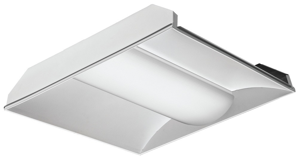 LED 2x2 Volumetric Architectural Fixture, Nominal 3300 lumens, Acrylic diffuser, linear prismatic lens, eldoLED dimming 1pct, 80+ CRI, 3500K, nLight with 80pct (L80) lumen management, SKU - 224YU3