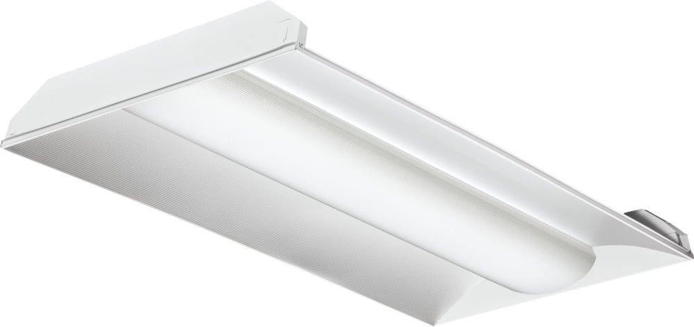LED 2x4 Volumetric Architectural Fixture, Nominal 4800 lumens, Acrylic diffuser, linear prismatic lens, eldoLED dimming 1pct, 80+ CRI, 4000K, nLight with 80pct (L80) lumen management, SKU - 224VCT