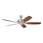 Just when you think you've seen it all, you'llll love the simple beauty of this Brushed Nickel 60 ceiling fan from the Canfield XL collection.  Graceful smooth line are the highlight of this Energy Star rated fan bringing practical and refined style to your home.