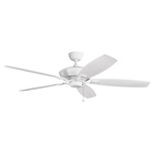 Just when you think you've seen it all, you'llll love the simple beauty of this White 60 ceiling fan from the Canfield XL collection.  Graceful smooth line are the highlight of this Energy Star rated fan bringing practical and refined style to your home.